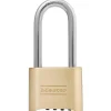 2in (51mm) Wide Resettable Combination Brass Padlock with 2-1/4in (57mm) Stainless Steel Shackle