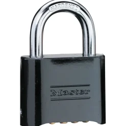 2in (51mm) Wide Resettable Combination Zinc Die-Cast Padlock, Black