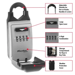 2-7/8in (72mm) Wide Set Your Own Combination Universal Lock Box