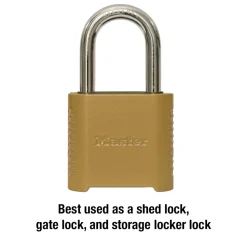 2in (51mm) Wide Set Your Own Combination Padlock with 1-1/2in (38mm) Shackle
