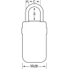 2-7/8in (72mm) Wide Set Your Own Combination Light Up Dial Portable Lock Box