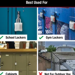 2in (51mm) Wide Set Your Own Combination Padlock