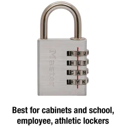 1-9/16in (40mm) Wide Set Your Own WORD Combination Padlock