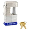 1-9/16in (40mm) Wide Shrouded Laminated Steel Pin Tumbler Padlock, Keyed Alike