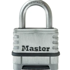 2-1/4in (57mm) Wide Stainless Steel Padlock with 1-1/16in (27mm) Shackle, Set Your Own Combination