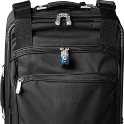 1in (25mm) Wide TSA-Approved Luggage Lock with Shrouded Shackle; Assorted Colors; 4-Pack