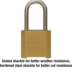 Long Shackle Set Your Own Combination Lock, 2 in Wide