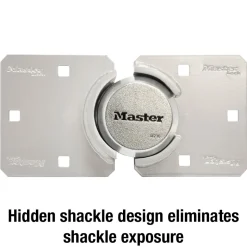 Magnum® Hidden Shackle Padlock with 9-1/16in (23cm) High Security Hasp