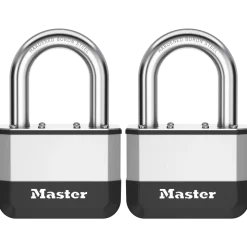 Master Lock Elite™ Heavy Duty Lock with Hardened Boron Steel Shackle, 2-5/8 in. (67mm) wide, 1-1/2 in. (38mm) Shackle