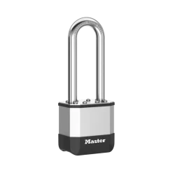 Master Lock Elite™ Heavy Duty Lock with Hardened Boron Steel Shackle, 1-3/4 in. (44mm) wide, 2-1/2 in. (64mm) Shackle