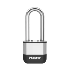 Master Lock Elite™ Heavy Duty Lock with Hardened Boron Steel Shackle, 2 in. (51mm) wide, 2-1/2 in. (64mm) Shackle