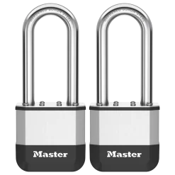 Master Lock Elite™ Heavy Duty Lock with Hardened Boron Steel Shackle, 2 in. (51mm) wide, 2-1/2 in. (64mm) Shackle