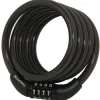 Preset Combination Cable Lock, 4 ft x 5/16 in