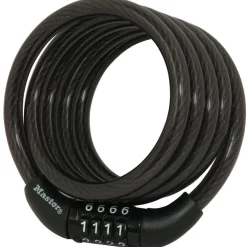 Preset Combination Cable Lock, 4 ft x 5/16 in