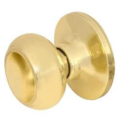 Rusk Style Dummy Knob; Polished Brass