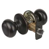 Rusk Style Hall and Closet Door Knob; Aged Bronze