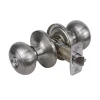 Rusk Style Knob Entry Door Lock; Satin Nickel, WR5