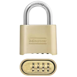 Solid Body WORD Combination Lock, 2 in Wide