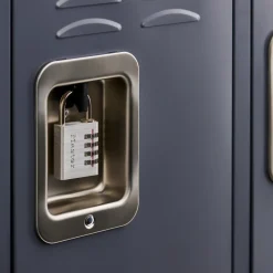 Solid Metal Combination Lock, 1-9/16 in Wide