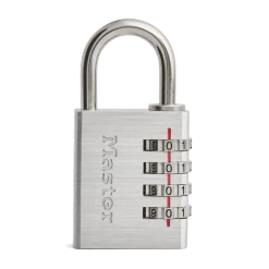 Solid Metal Combination Lock, 1-9/16 in Wide