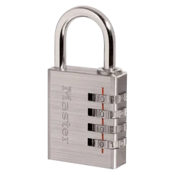 Solid Metal Combination Lock, 1-9/16 in Wide