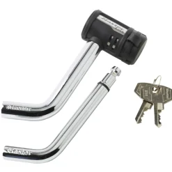 Swivel Head Receiver Hitch Lock - Fits 1/2 in and 5/8 in Receivers