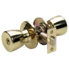 Tulip Style Bed and Bath Door Knob; Polished Brass