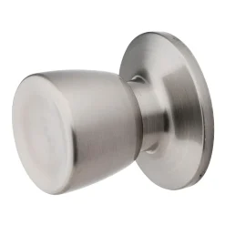 Tulip Style Knob Dummy Lock; Satin Nickel