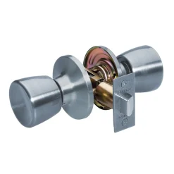 Tulip Style Knob Passage Door Lock; Satin Nickel