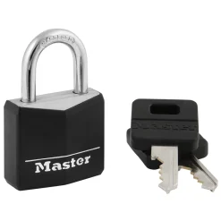 Vinyl-Covered Solid Body Padlock, 1-3/16 in Wide