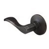Wave Lever Style Dummy Lock; Aged Bronze
