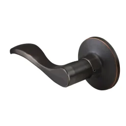Wave Lever Style Dummy Lock; Aged Bronze