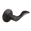 Wave Lever Style Dummy Lock; Aged Bronze