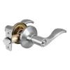 Wave Style Lever Entry Door Lock; Satin Nickel, KW1