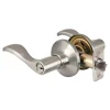 Wave Style Lever Storeroom Lock; Satin Nickel, SC1